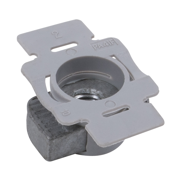 Threaded plate 41/41 with fixing aid - M6 - ZN