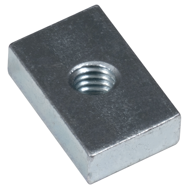 Hammerhead threaded plate 38/17 - M6 - ZN