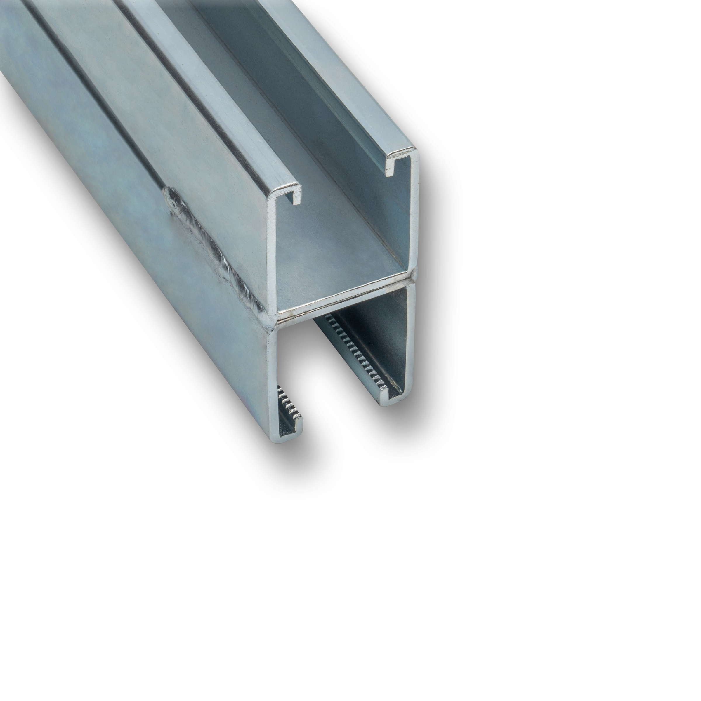Double profile 41/41 - 3,000 mm - unperforated - TZN