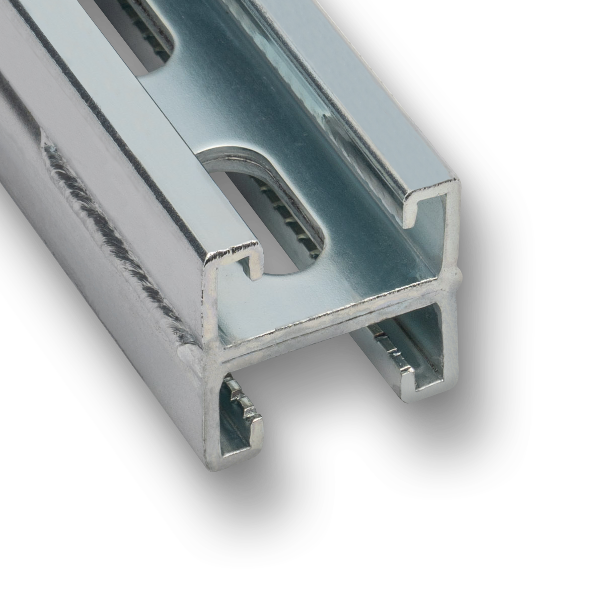 Double profile 41/21 - 3,000 mm - perforated - ZN