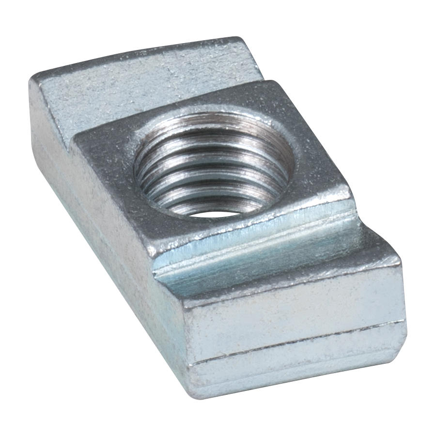 Hook head threaded plate 50/30 - M8 - ZN