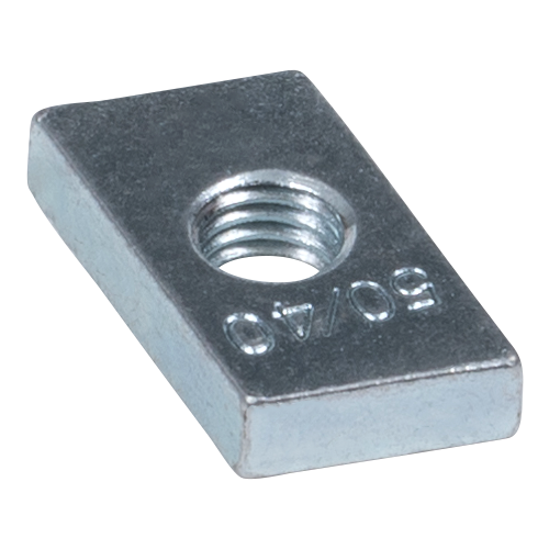Hammerhead threaded plate 50/40 - M6 - ZN